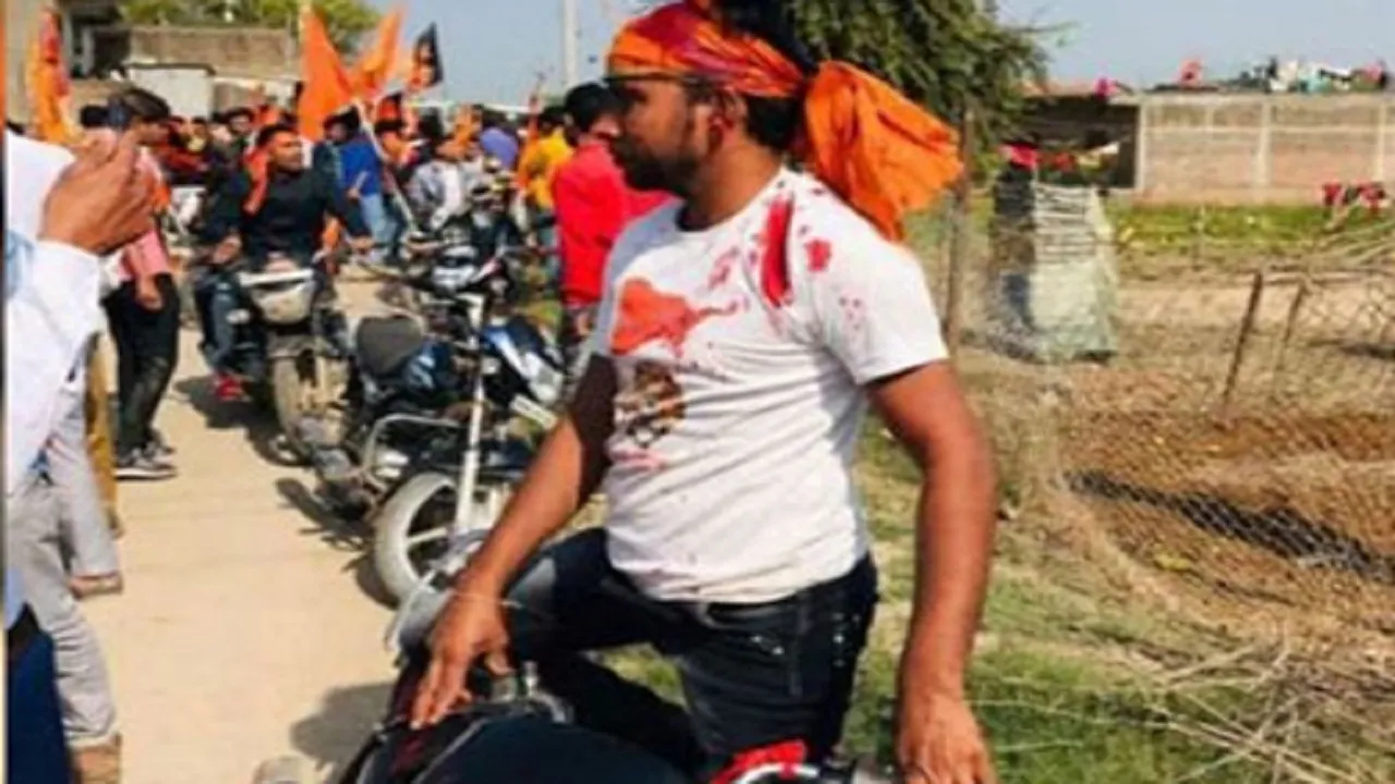 Stones at vehicle rally being taken out for construction of Ram temple in Indore