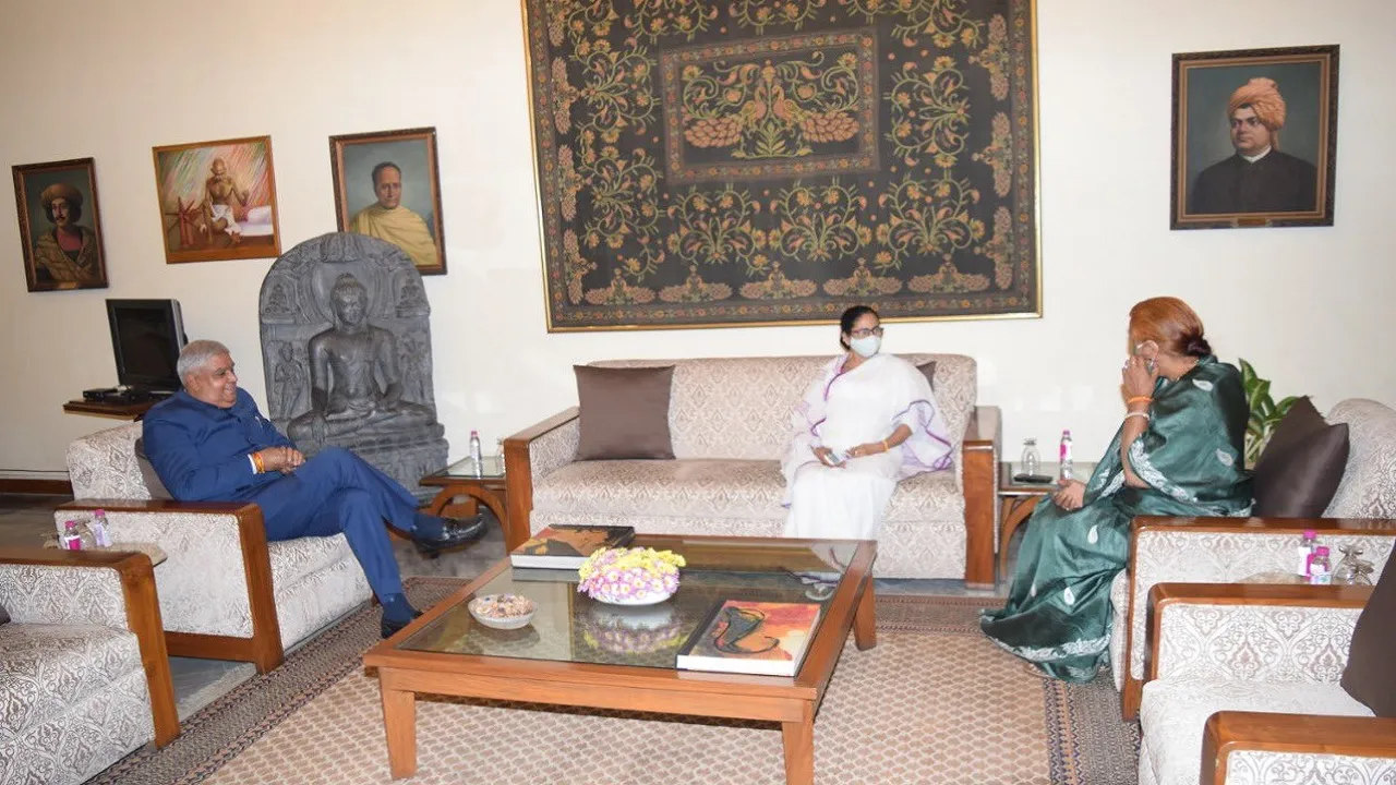 mamta meets governor