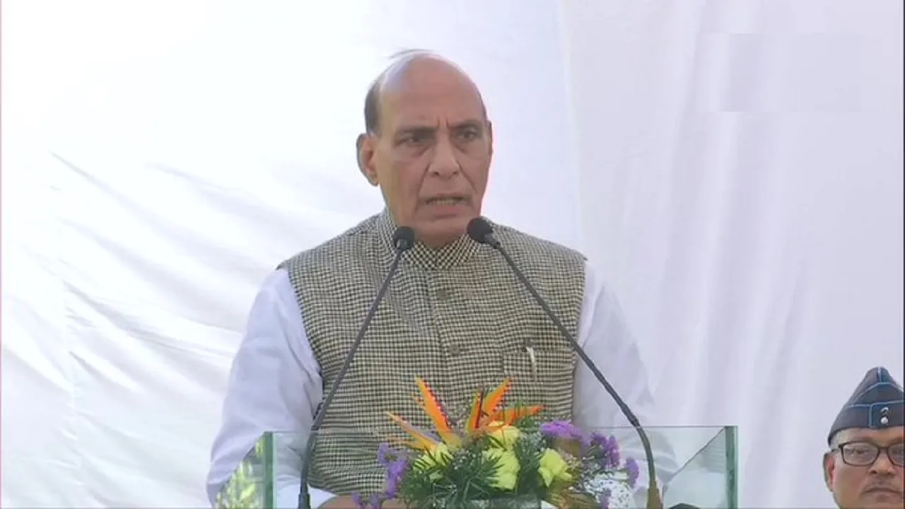 rajnath singh at iaf programe