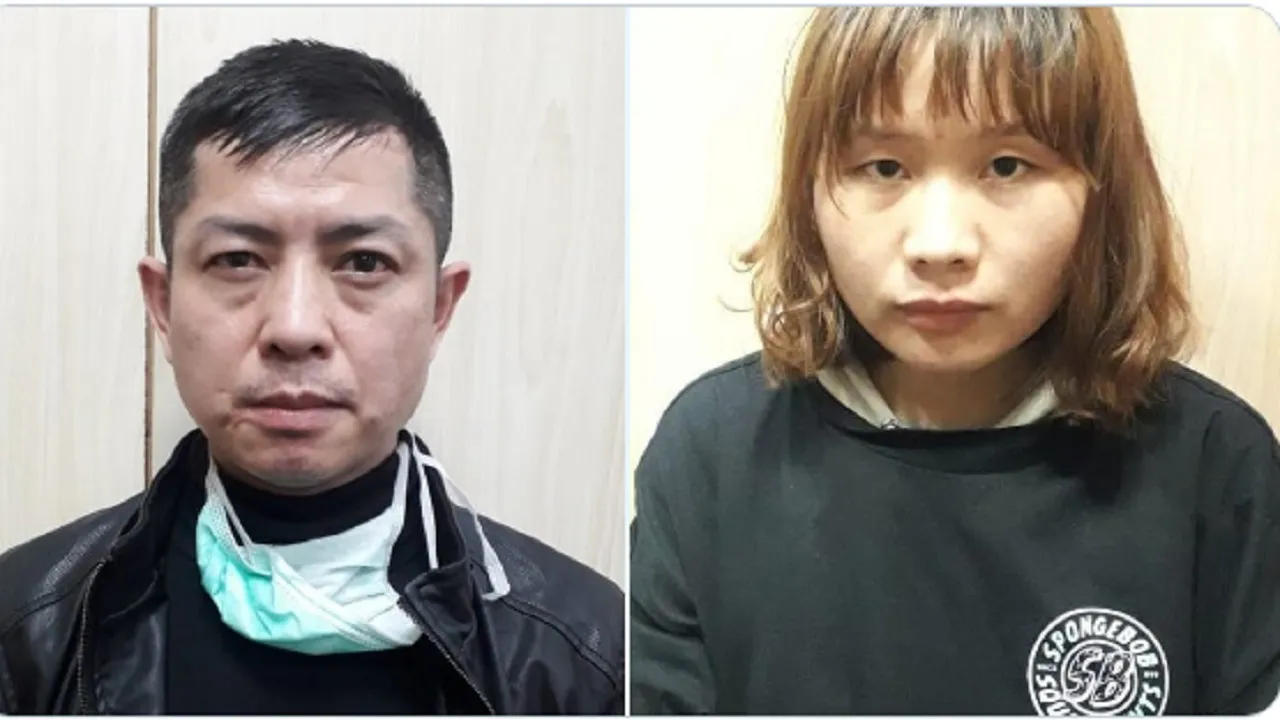 Chinese nationals in connection with a money laundering case in Gautam Buddh Nagar