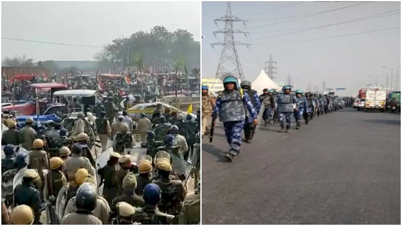 police and paramilitary forces deployment increases at ghazipur border