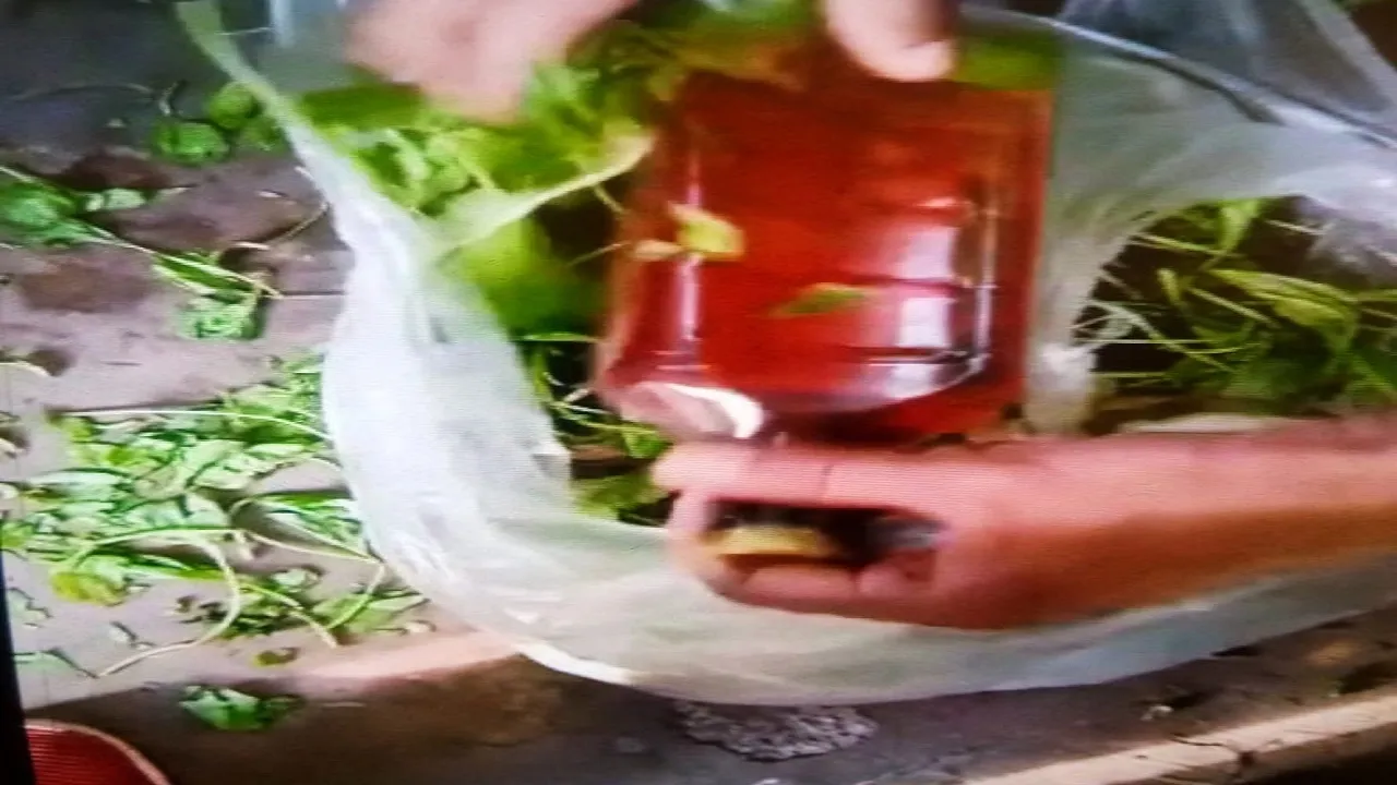 Special style of smuggling liquor