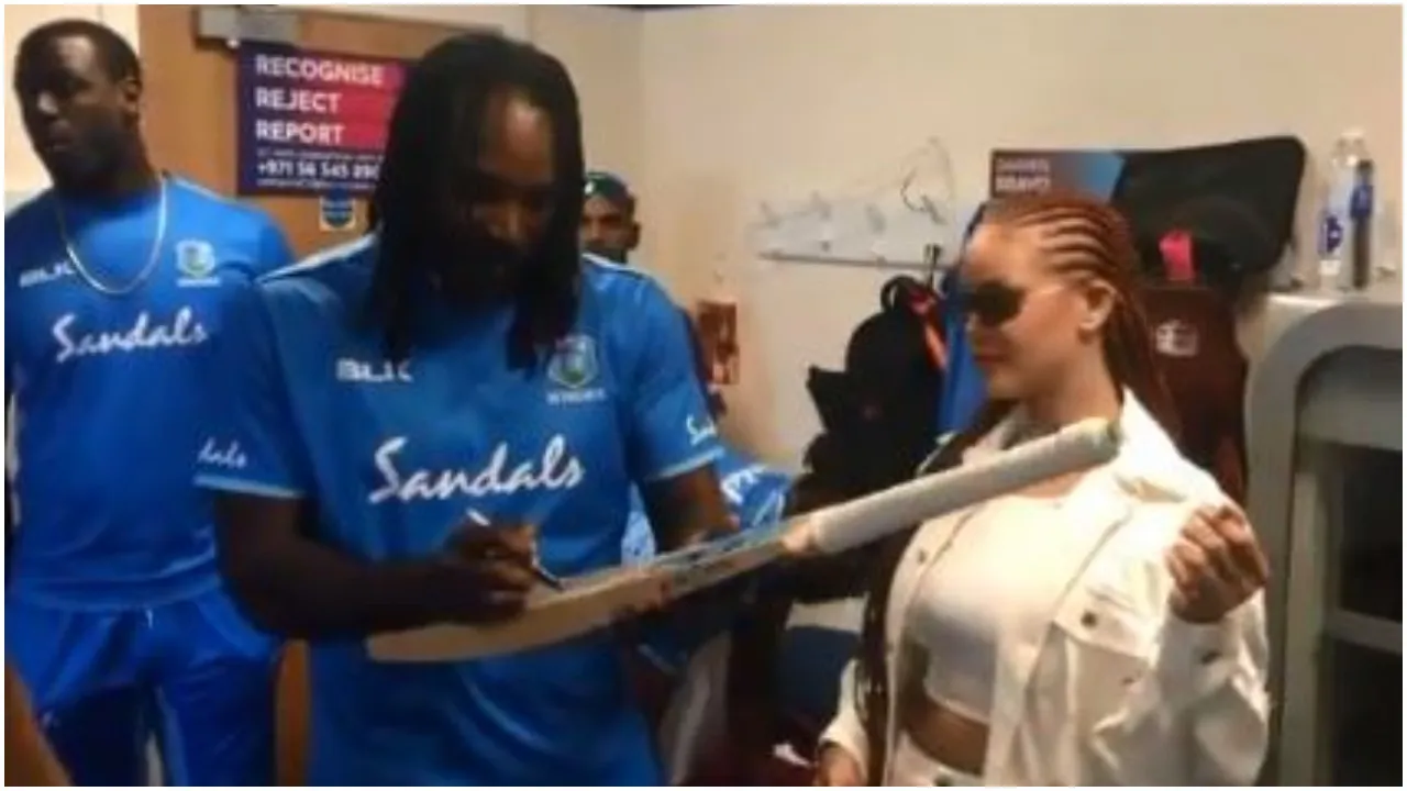 Rihanna chris gayle