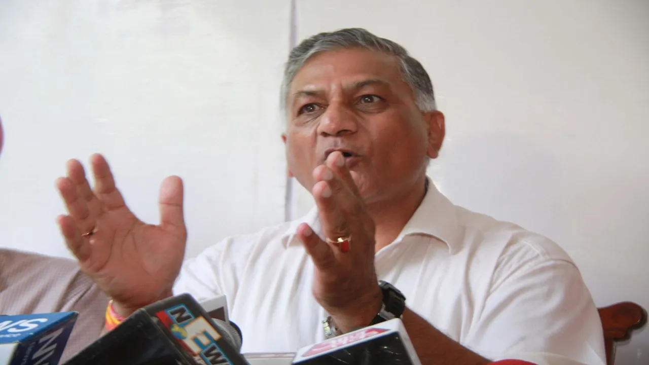 Former Army Chief General V K Singh