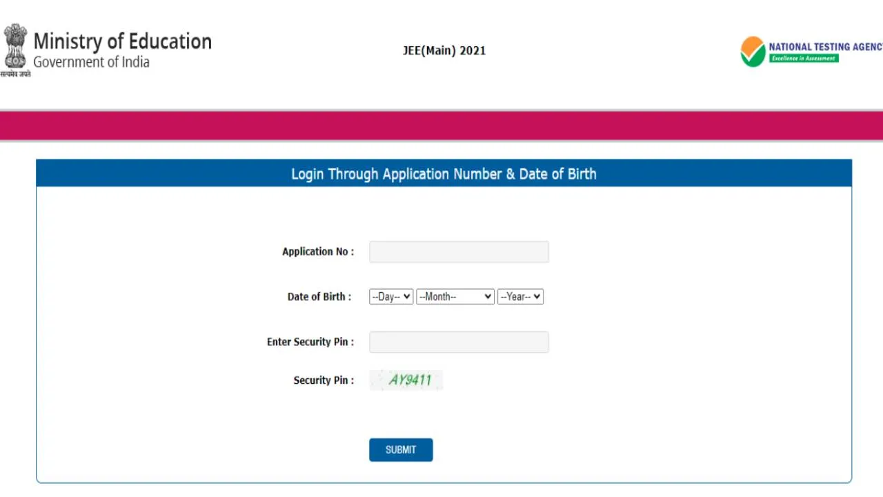 JEE Main Exam 2021