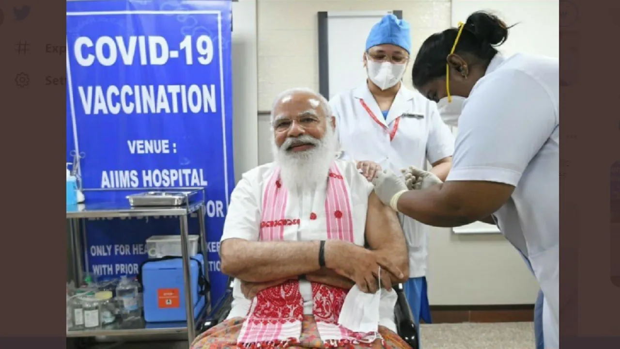 PM Modi Vaccinated