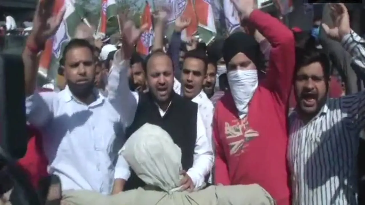 Congress workers Protest
