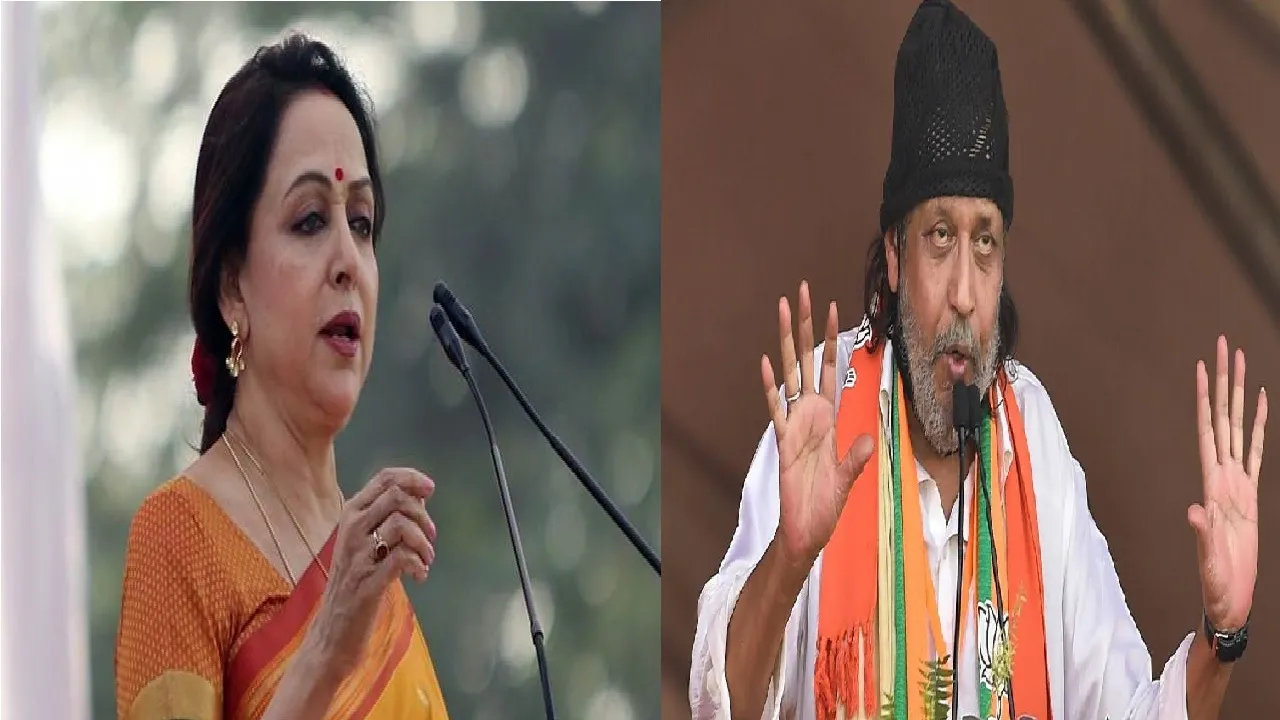 Hema Milini and Mithun Chakraborty
