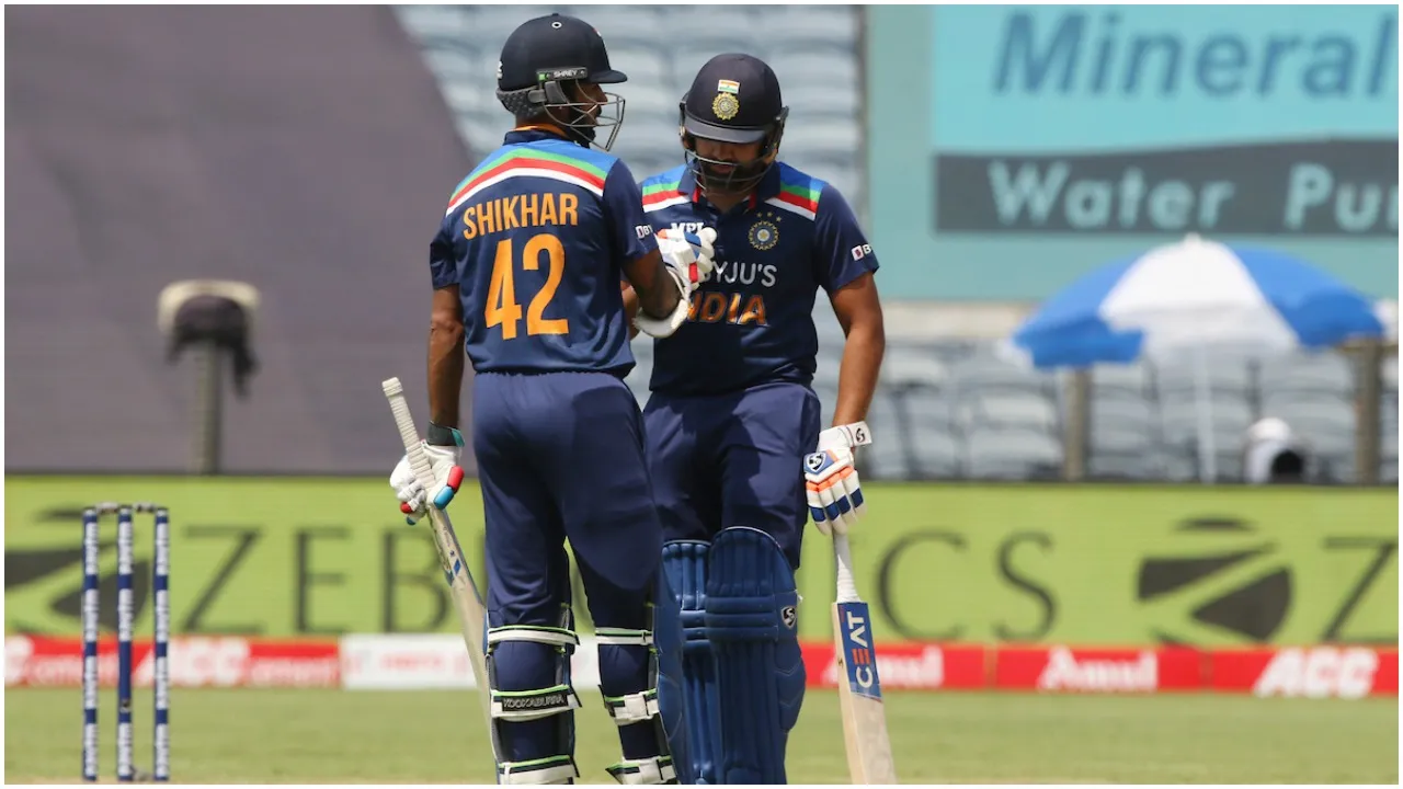 rohit sharma shikhar dhawan