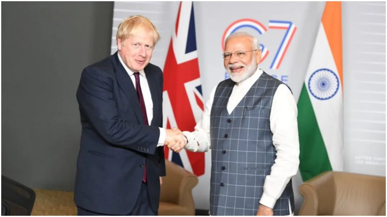 PM Narendra Modi-Boris Johnson