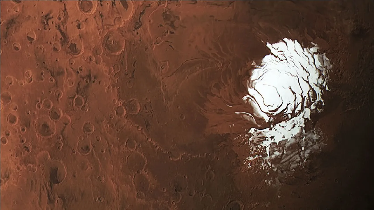 ice glaciers on mars