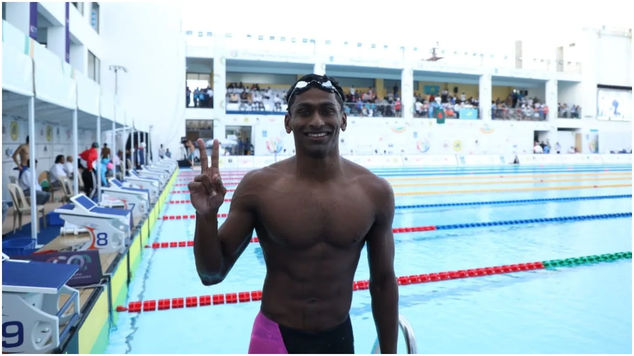 Sajan Prakash photo to go with swimming