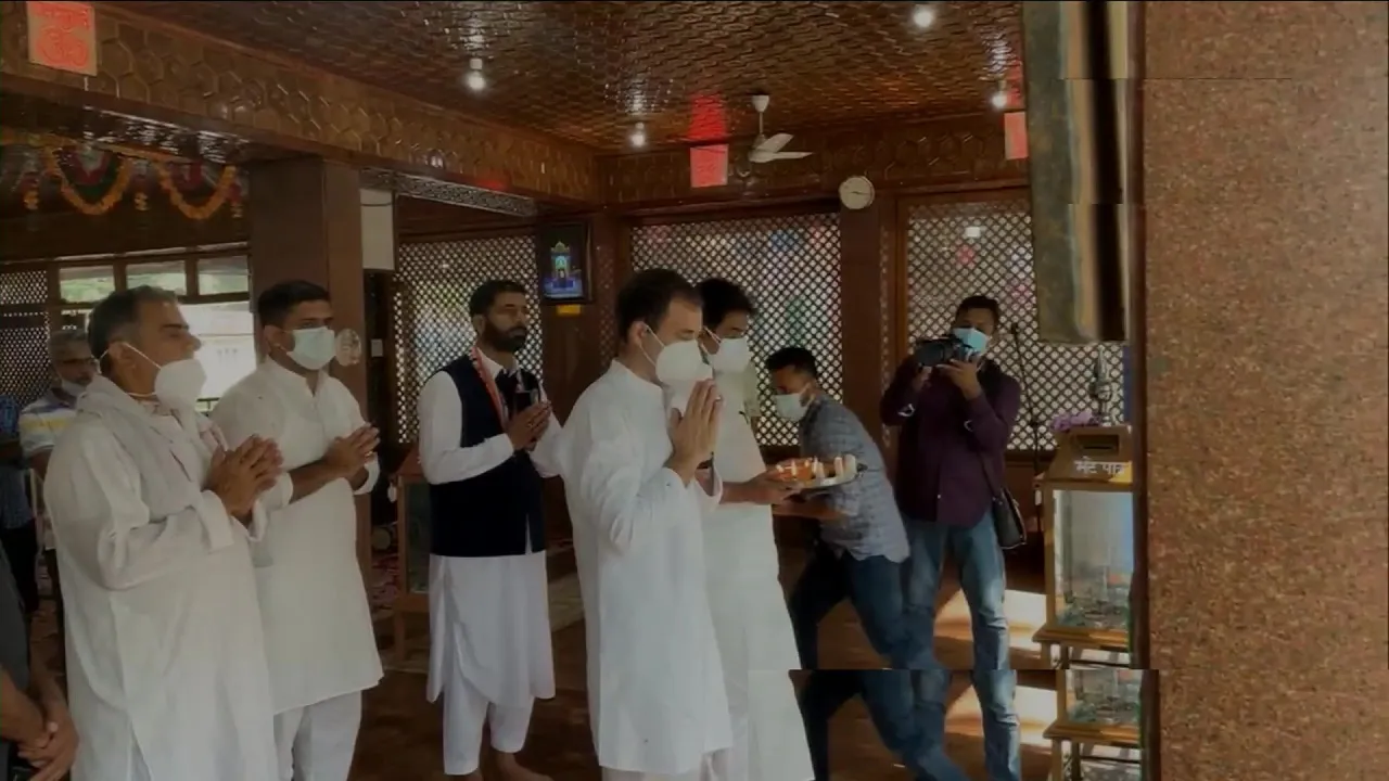 Rahul Gandhi in Srinagar