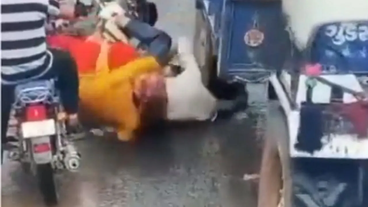Tractor passed over bikers