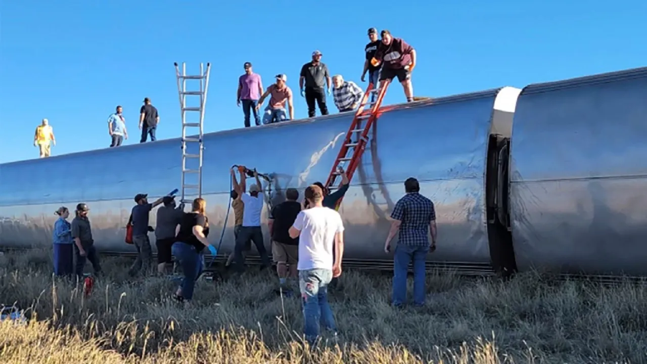 Amtrak train