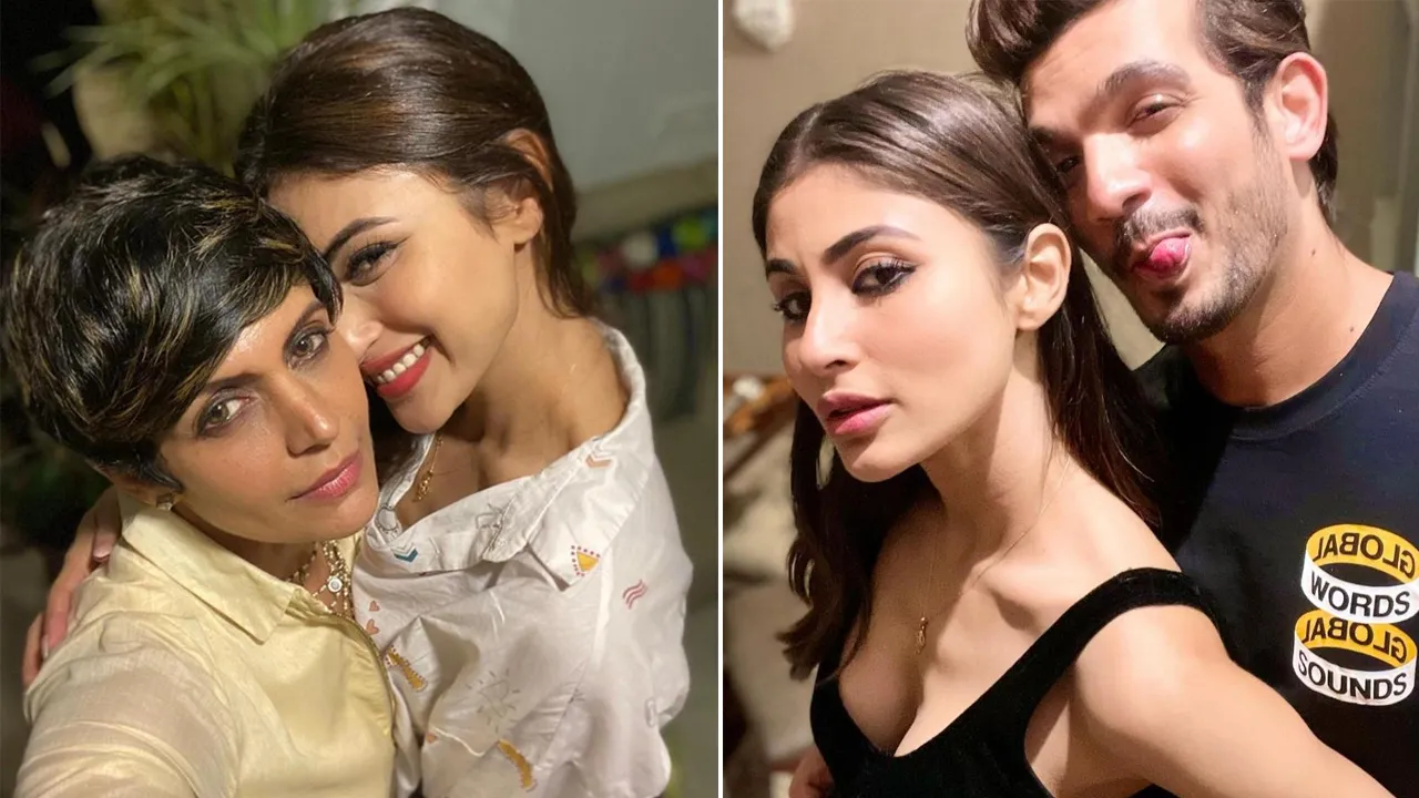Mandira and Arjun with Mouni