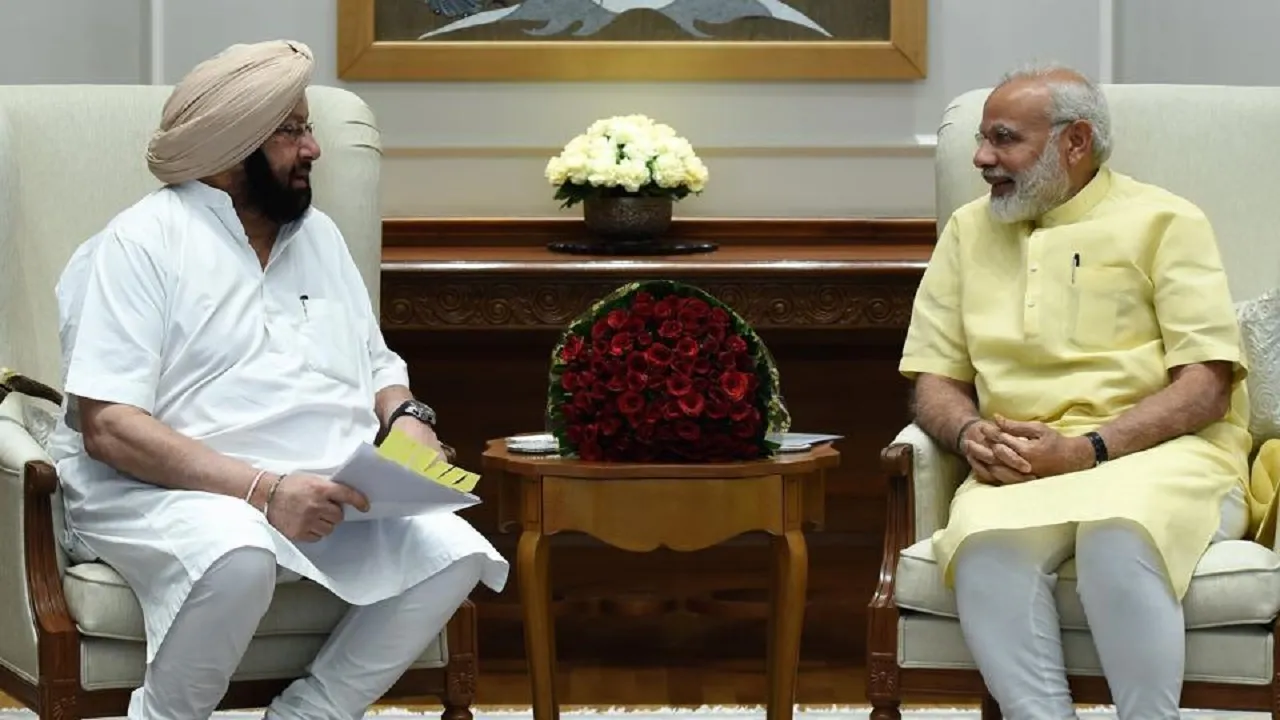 Amarinder and PM Narendra Modi