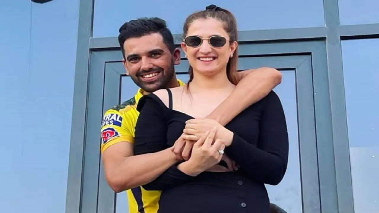 Deepak Chahar and Jaya Bhardwaj
