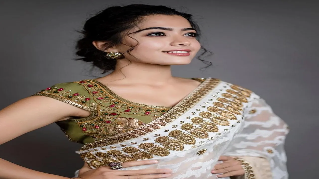 Rashmika Mandanna Traditional look for Diwali