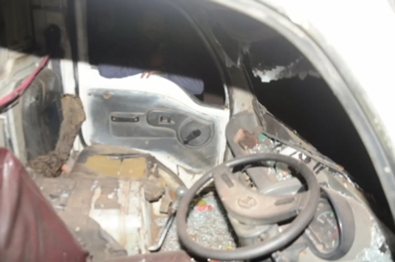 Vehicle damaged