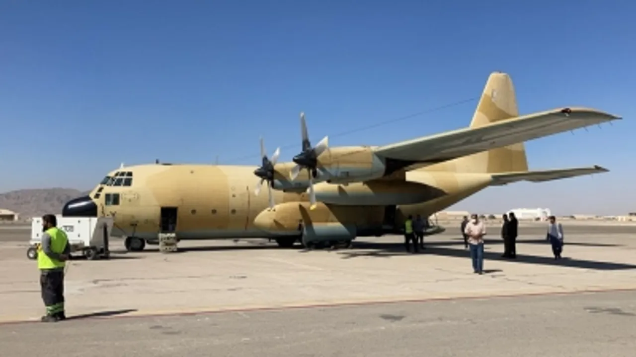An airplane