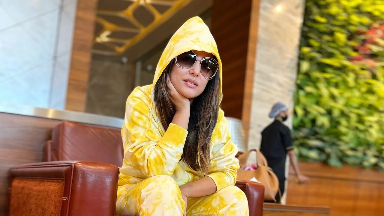 Hina Khan winter look