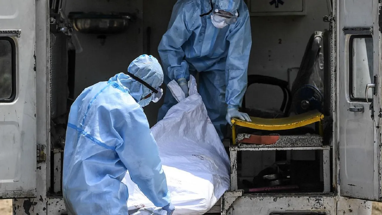 Dead body in mortuary