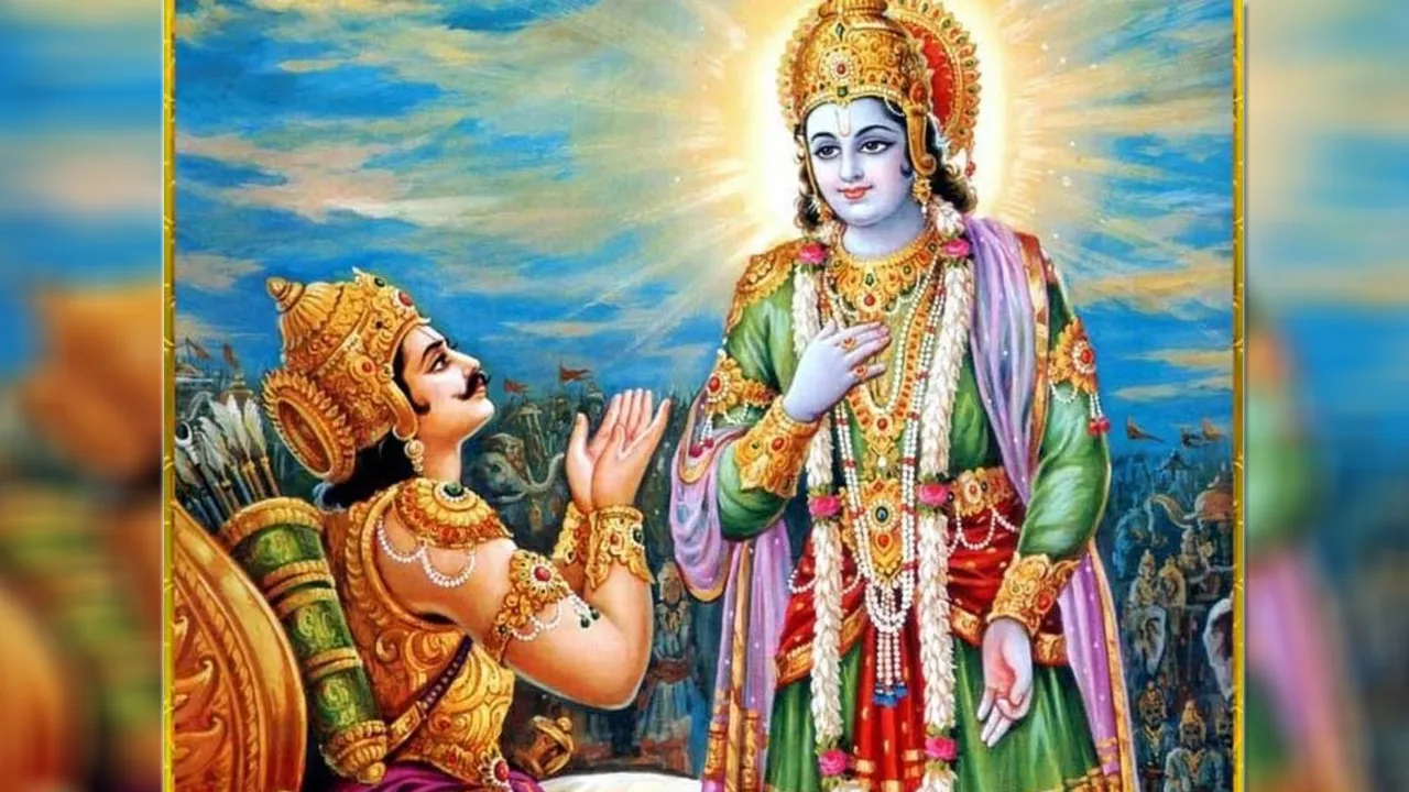Lord krishna preaching
