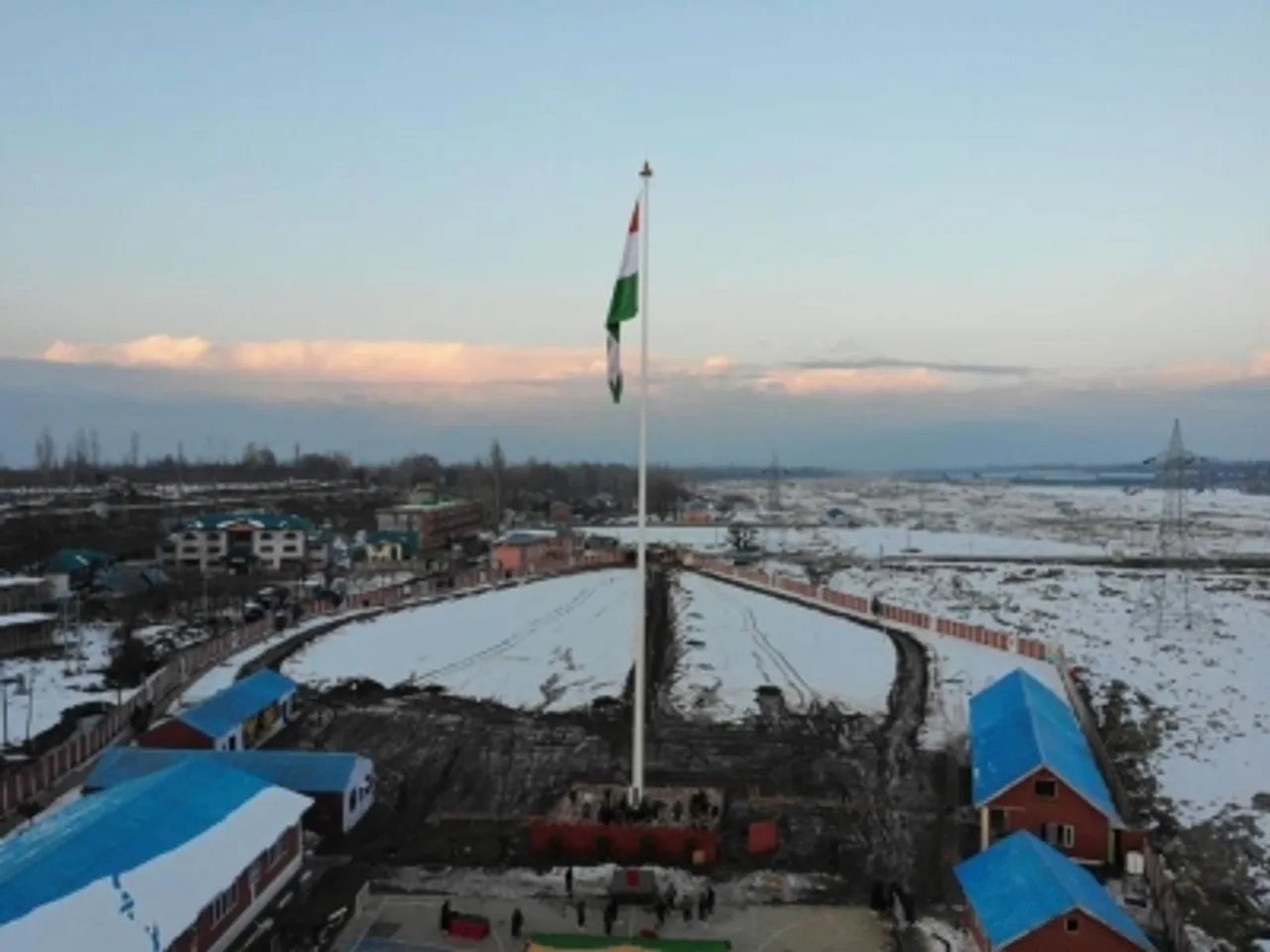 Tricolour unfurled