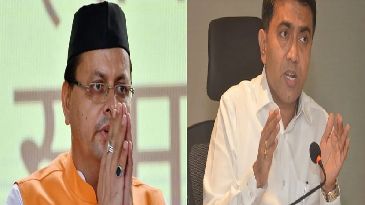 Pushkar dhami and Pramod sawant
