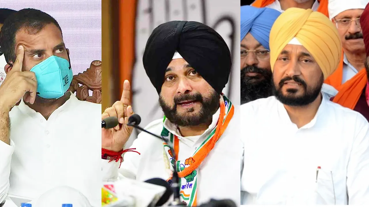 rahul gandhi  Siddhu and Channi
