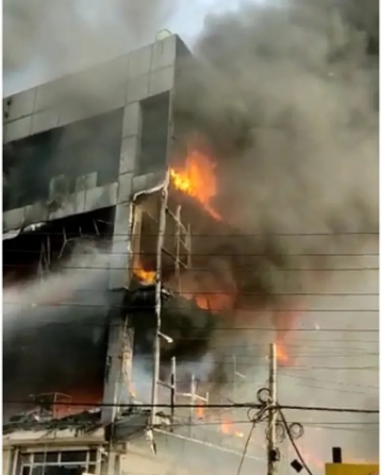 Fire near