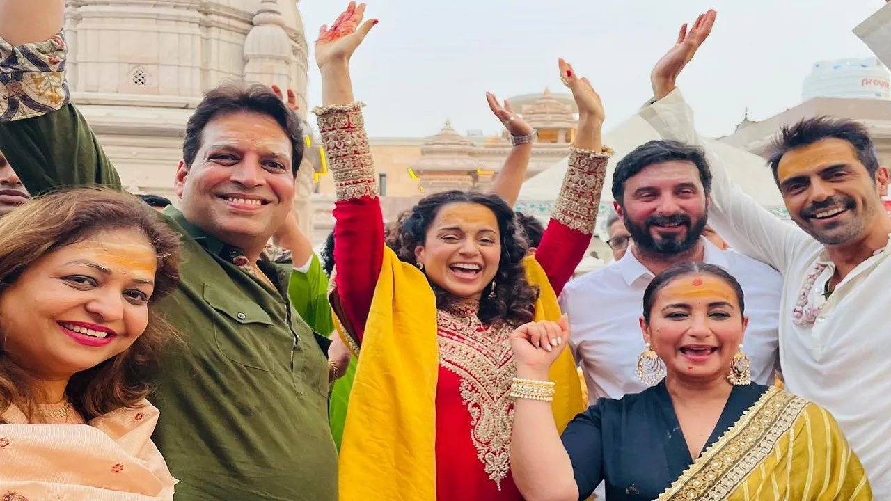 kangana at kashi vishvanath