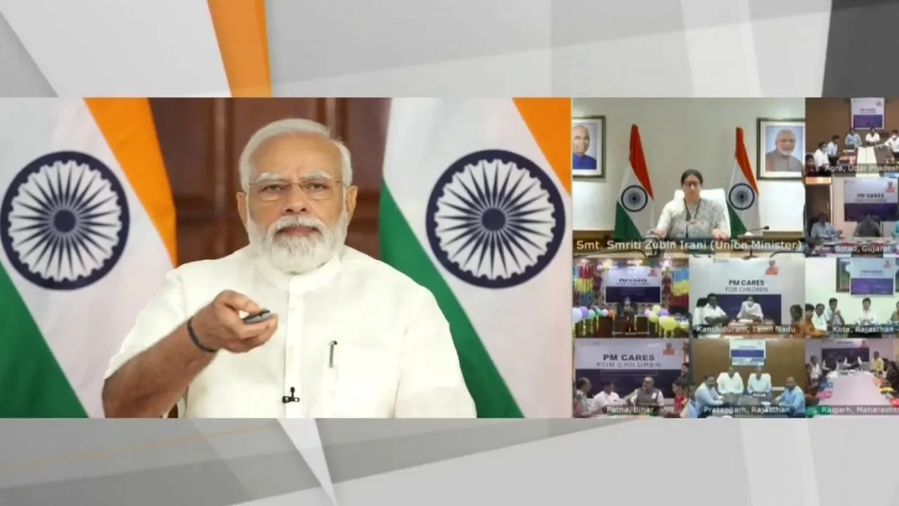 Prime Minister Narendra Modi releases benefits under PM CARES for Children Scheme