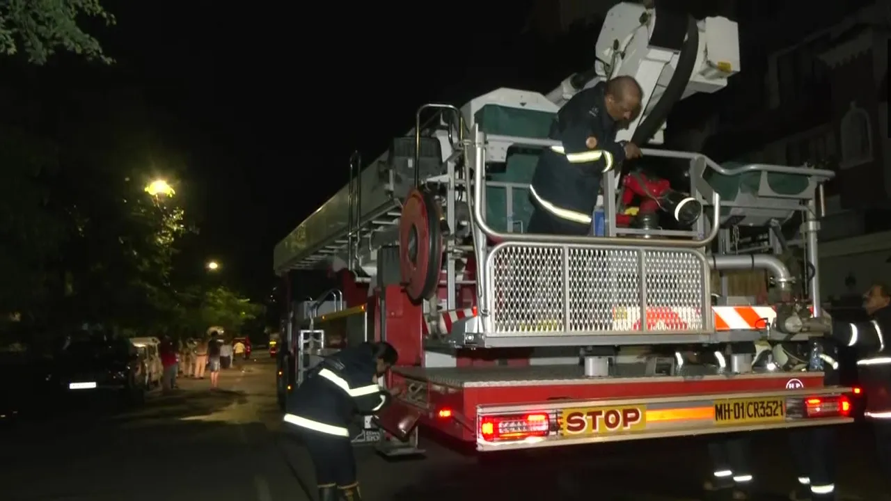 Mumbai Fire broke out on the 14th floor of a building Dheeraj Savera in Borivali