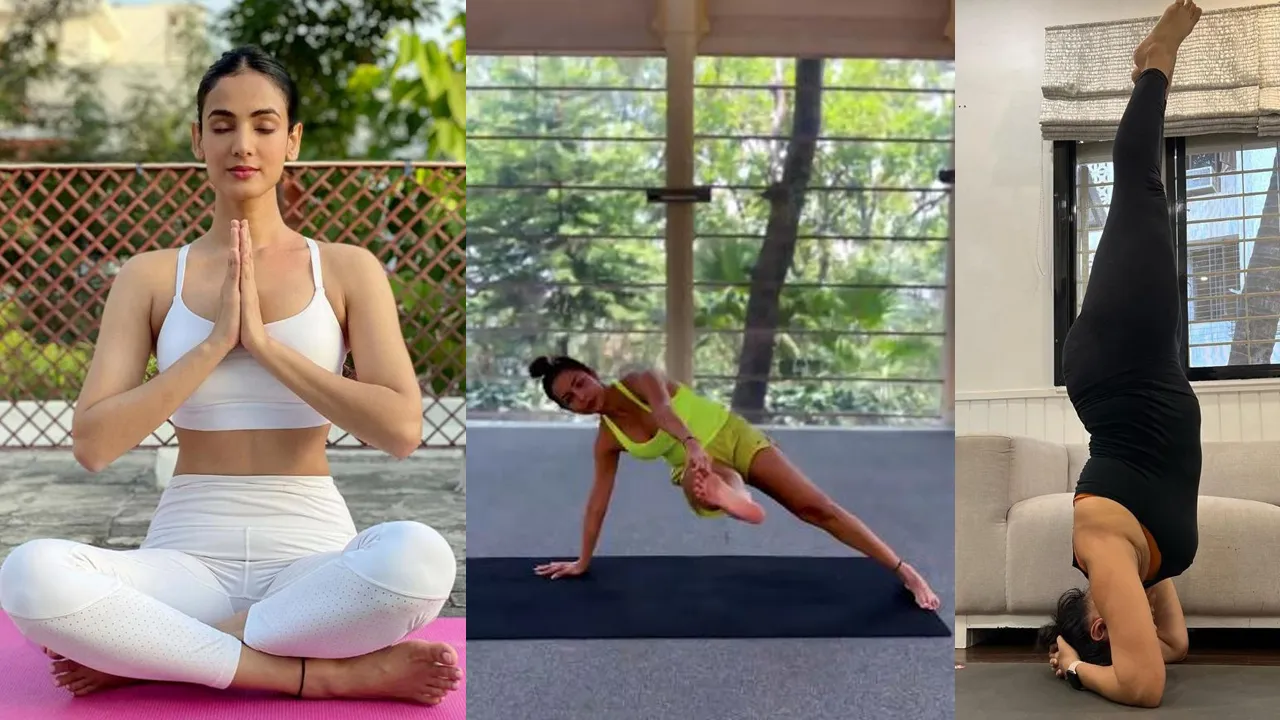 yoga collage