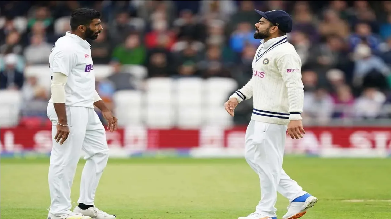 Virat Kohli and Jasprit Bumrah