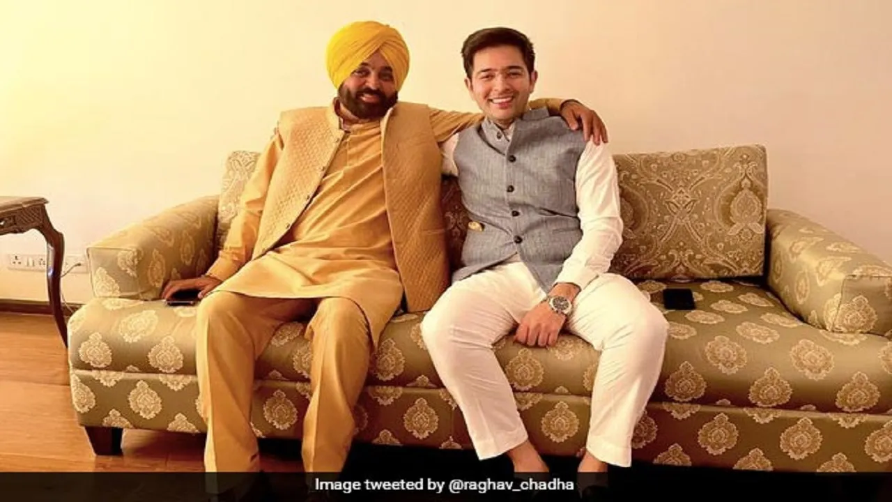 Bhagwant Mann and Raghav Chadha