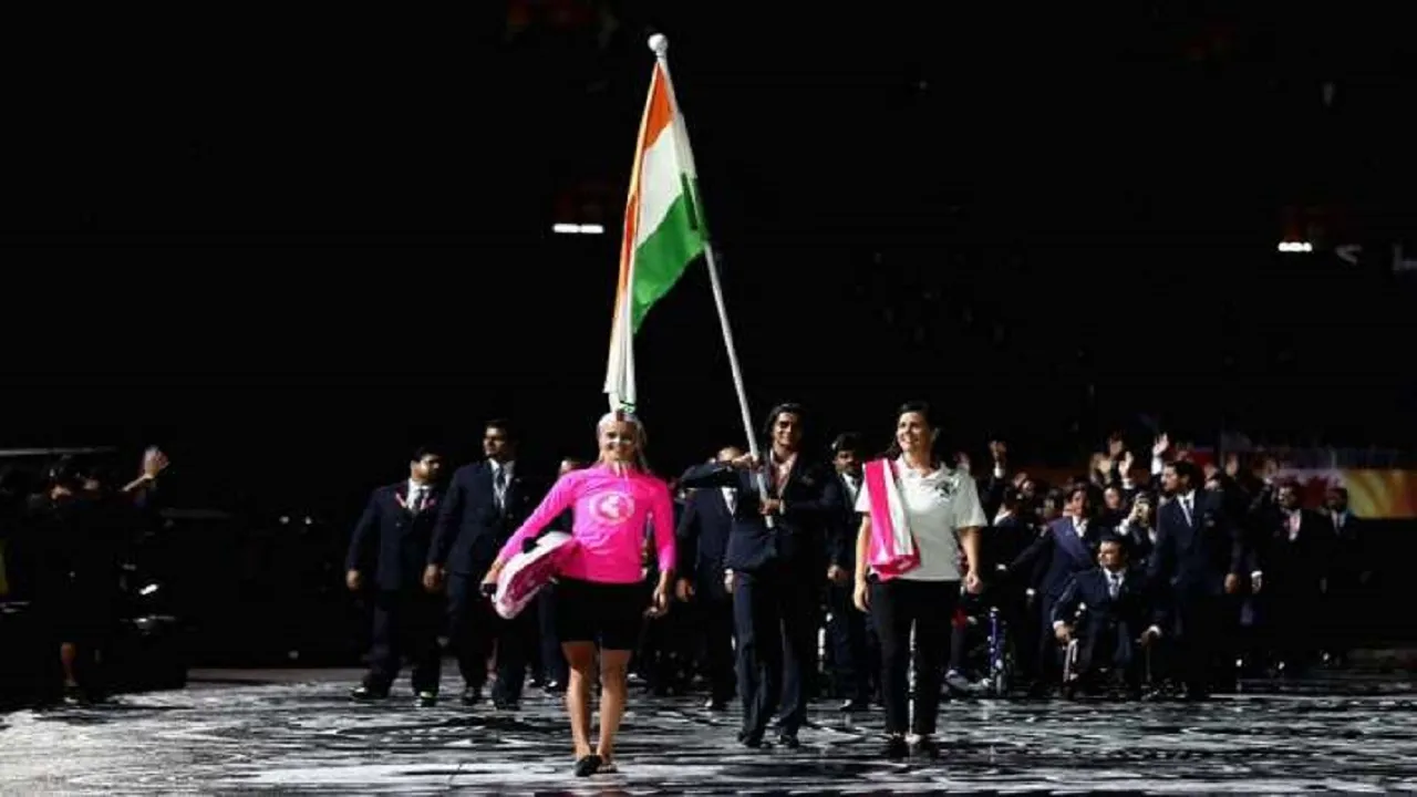 pv sindhu flag