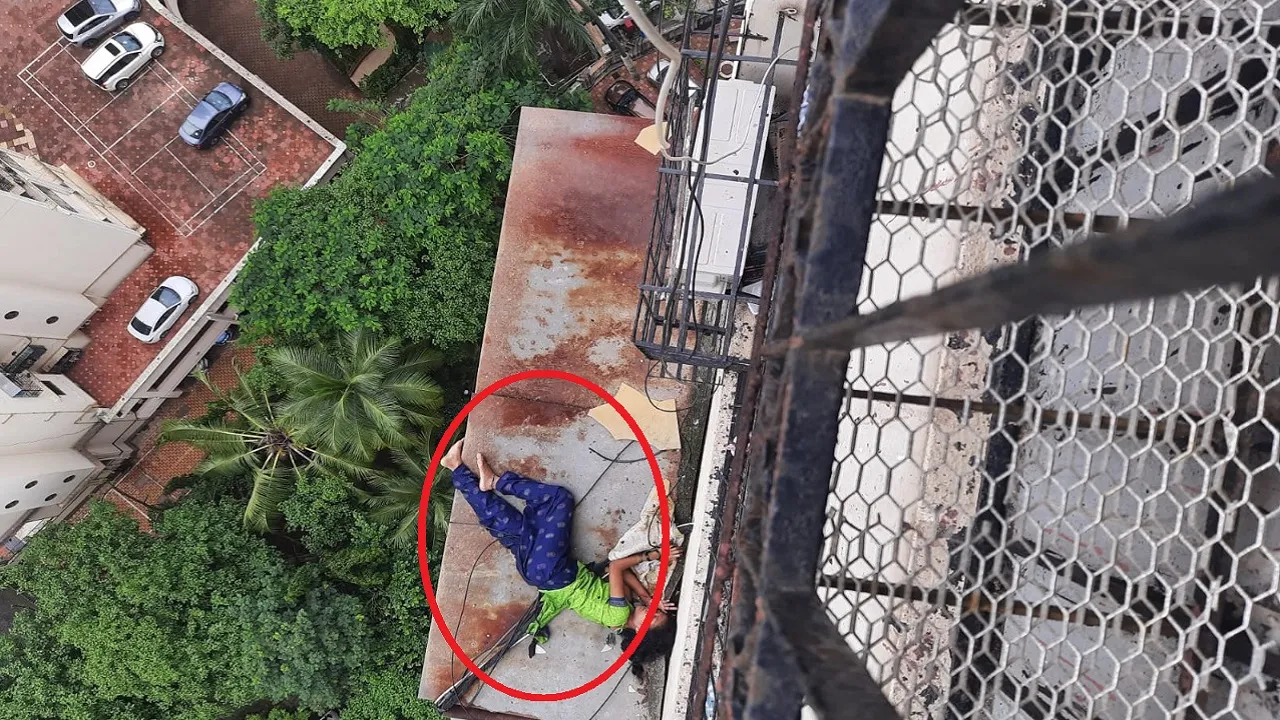 Woman survives after being thrown off the 20th floor of building