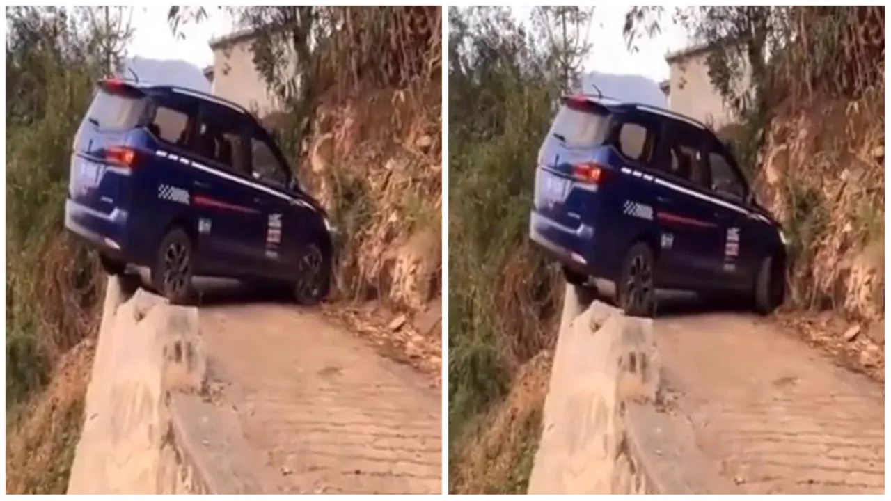 Social Media Viral Video Of A Driver Taking U Turn