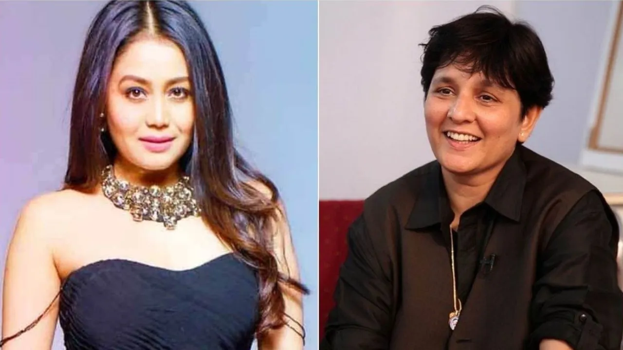 falguni pathak on neha kakkar