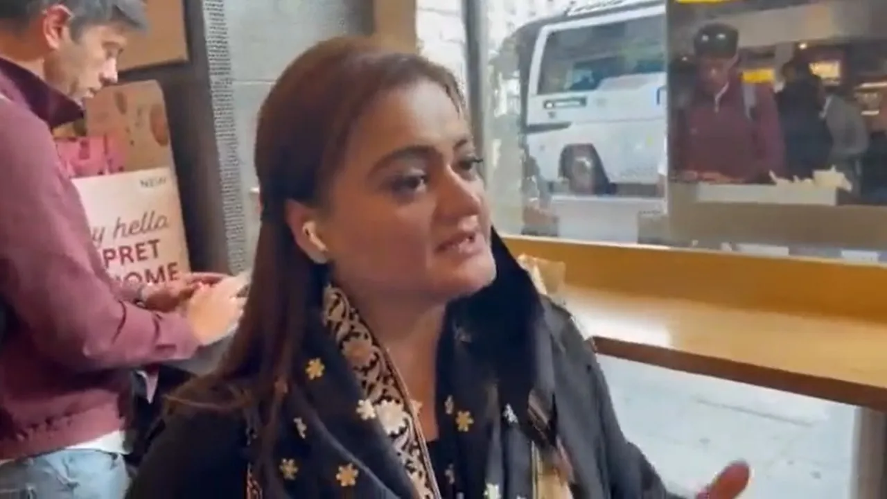 Pakistani Minister Marriyum Aurangzeb heckled in London street