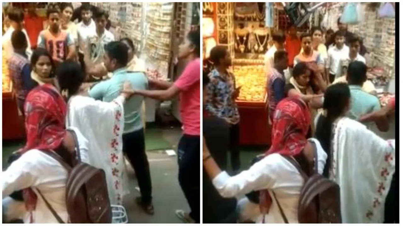Husband And His Girlfriend Beaten By Wife Viral Video