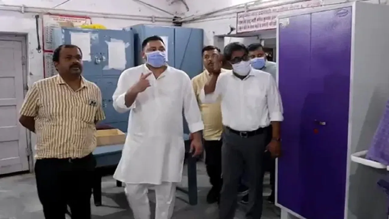 tejashwi yadav inspection
