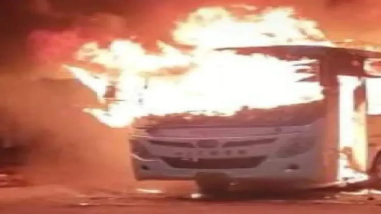 bus fire