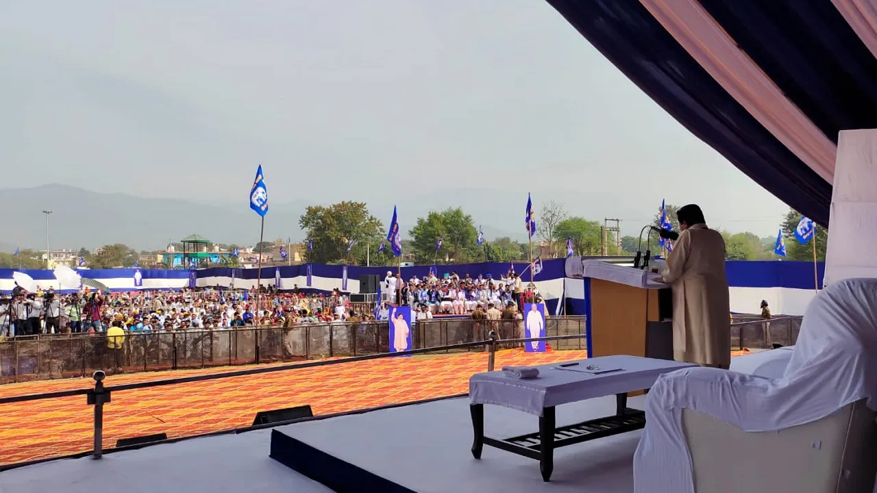Mayawati in Baddi, Himachal Pradesh