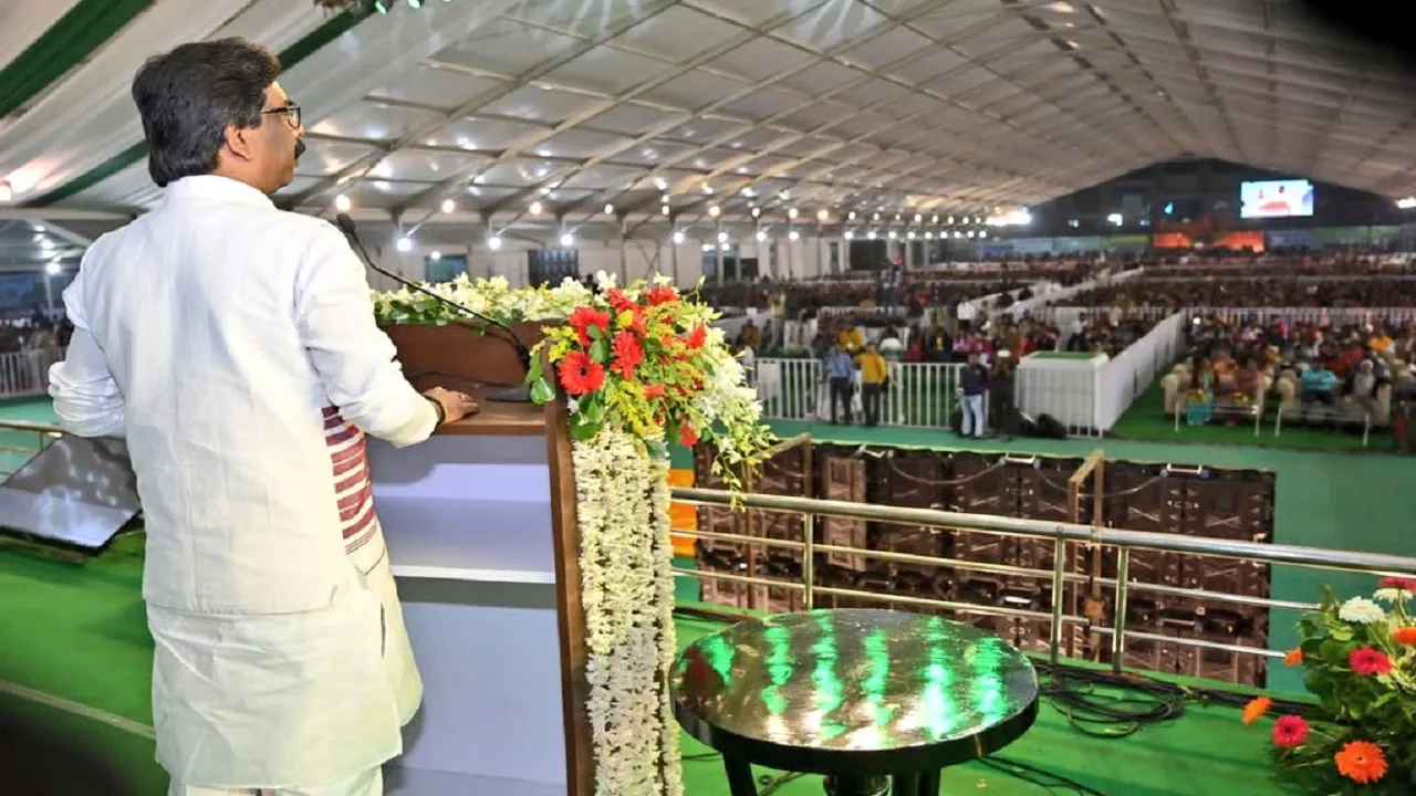 hemant soren in ranchi