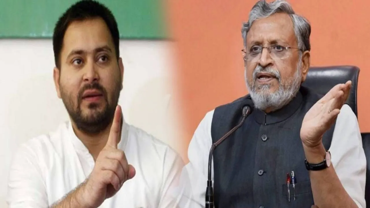 sushil modi and tejasvi yadav