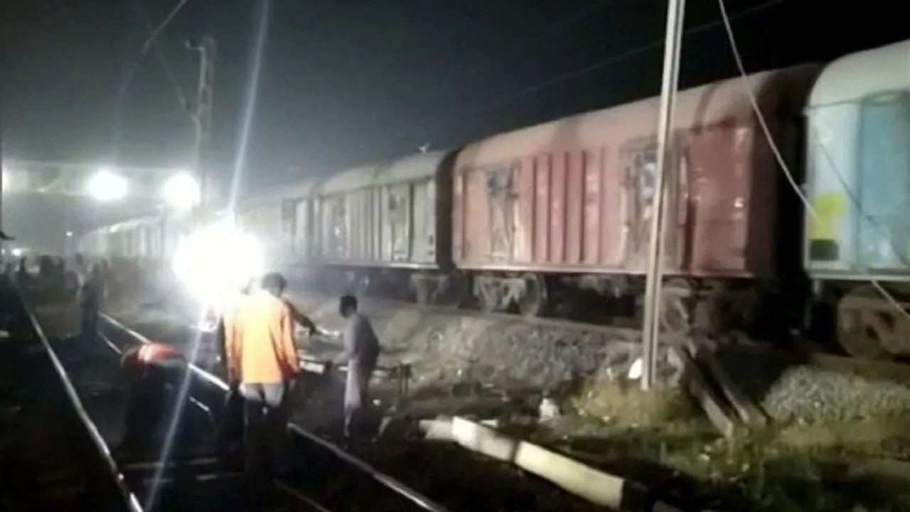 Train operation disrupted due to derailment of goods train in Dhanbad